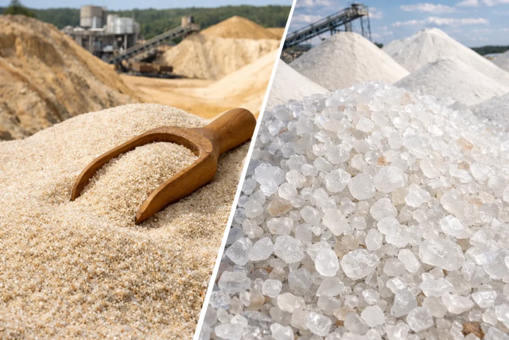 Industrial minerals and raw material supply